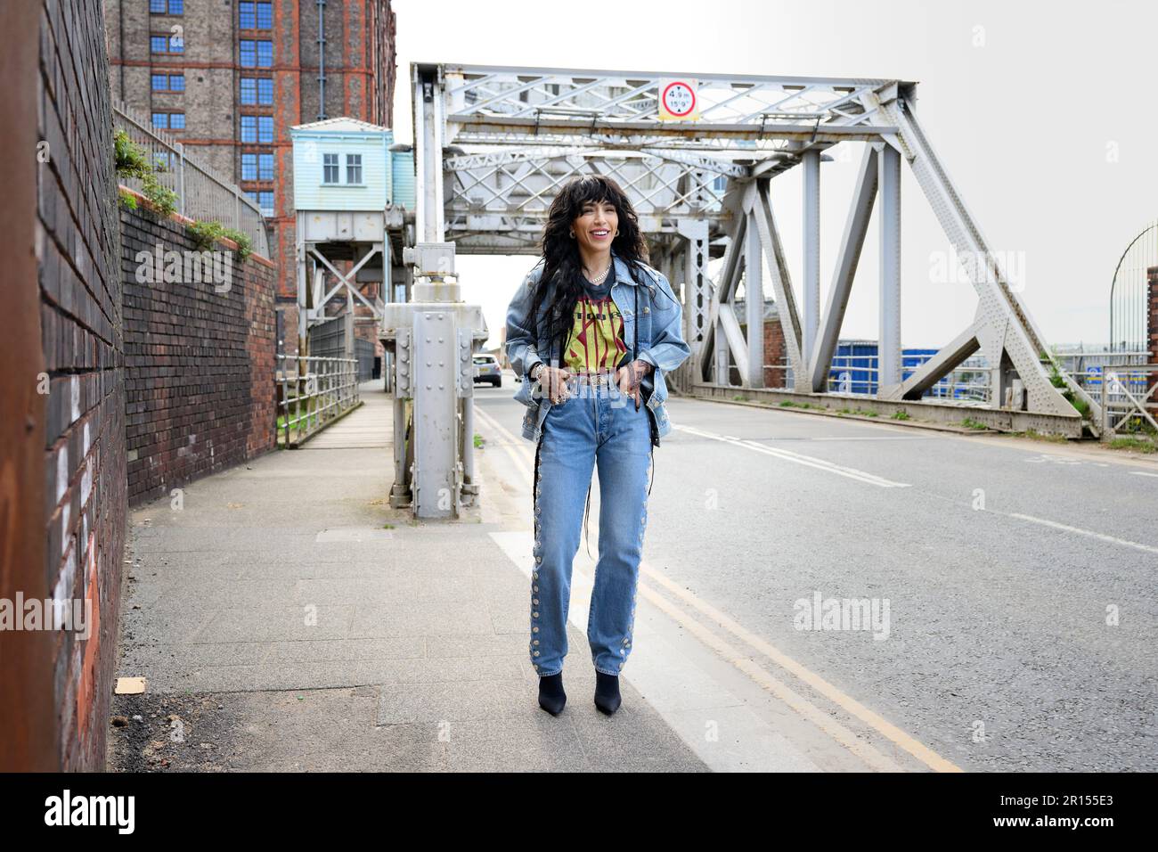 Liverpool, Royaume-Uni. 11th mai 2023. LIVERPOOL 20230511Loreen Talhaoui à l'extérieur de son hôtel à Liverpool lors du concours Eurovision Song 2023. Photo: Jessica Gow/TT/code 10070 crédit: TT News Agency/Alay Live News Banque D'Images