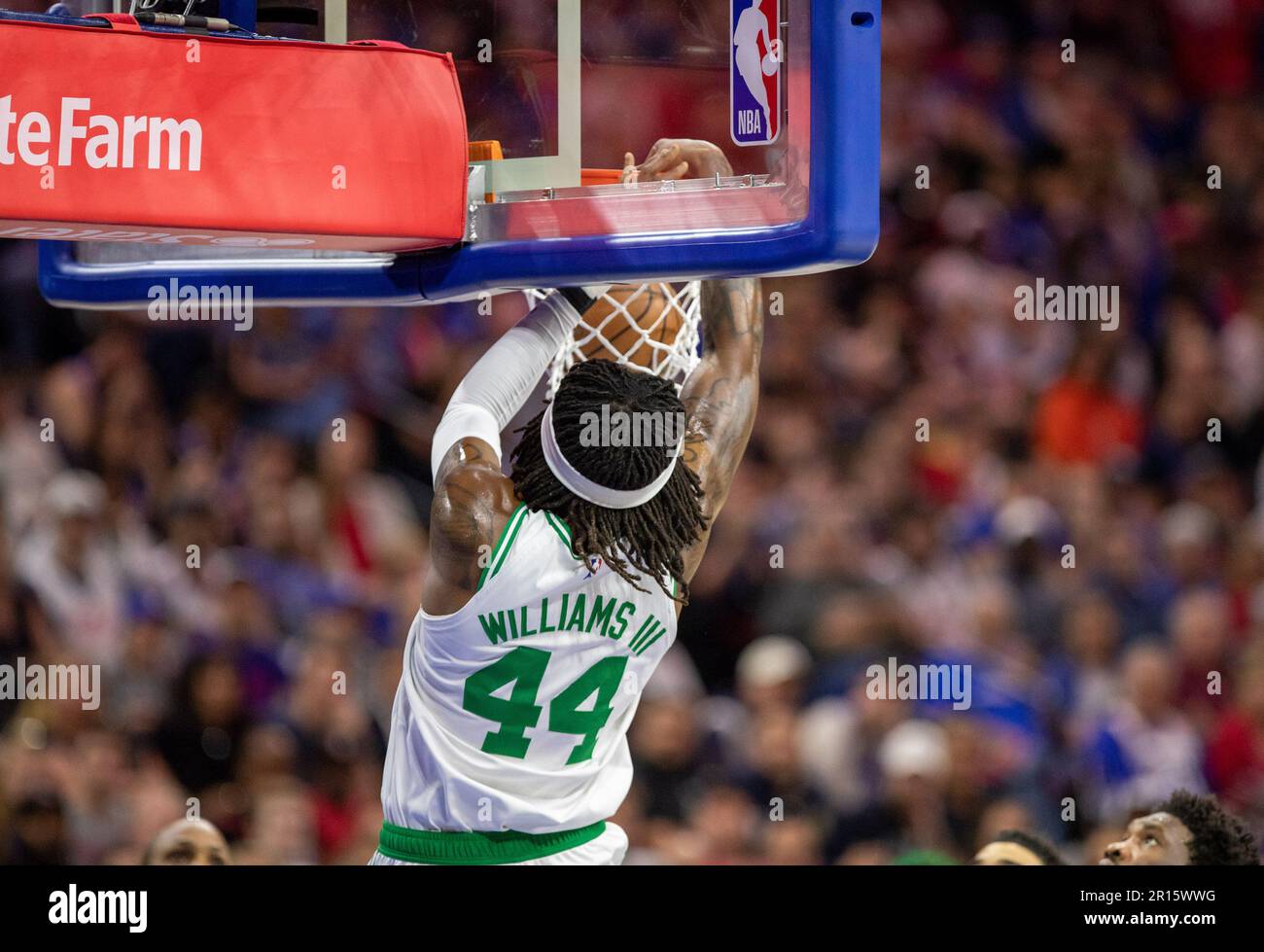 Roberts Williams (44 Celtics) pendant le jeu de la National Basketball Association entre Philadelphia Sixers et Boston Celtics au Wells Fargo Center à Philadelphie, États-Unis (Foto: Georgia Soares/Sports Press photo/C - DÉLAI D'UNE HEURE - ACTIVER FTP UNIQUEMENT SI LES IMAGES DE MOINS D'UNE HEURE - Alay) crédit : SPP Sport presse photo. /Alamy Live News Banque D'Images