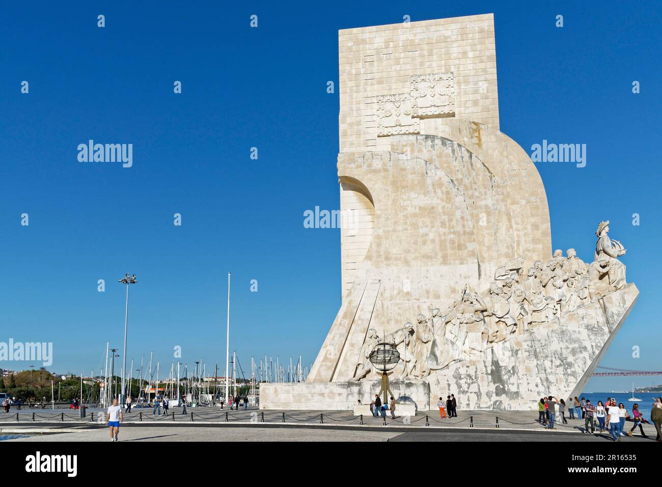 Padrao dos Descobrimentos, Monument de la découverte, Marina de Lisbonne, Tage, Belem, Lisbonne, Portugal Banque D'Images