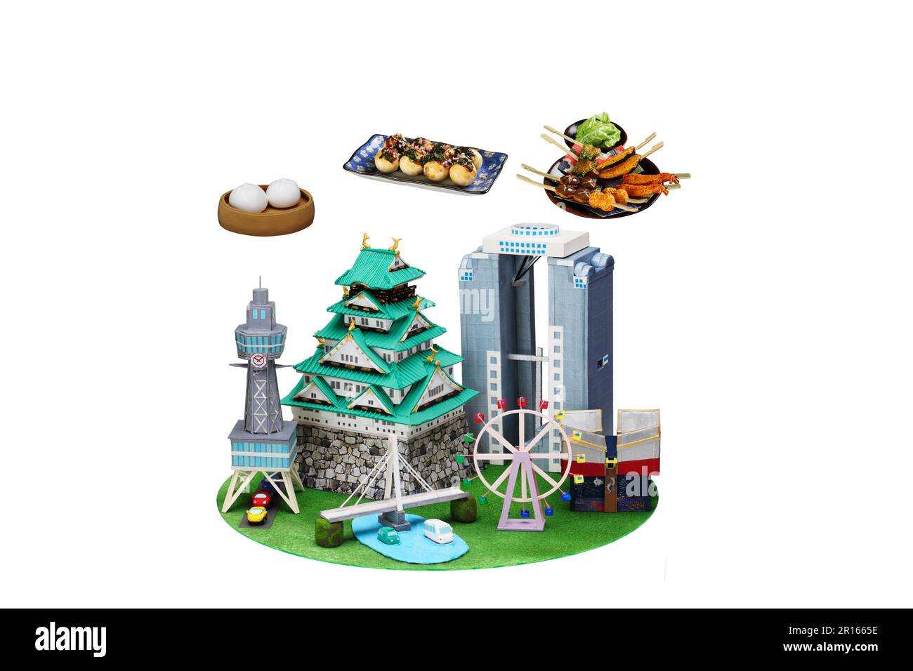 Osaka destination touristique artisanat et cuisine traditionnelle Banque D'Images