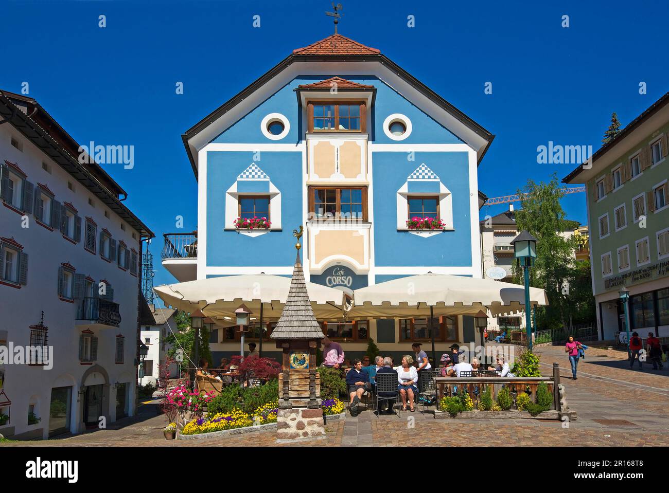 Ortisei, Val Gardena, Dolomites, Trentin-Haut-Adige, pas de sortie de modèle, Italie Banque D'Images
