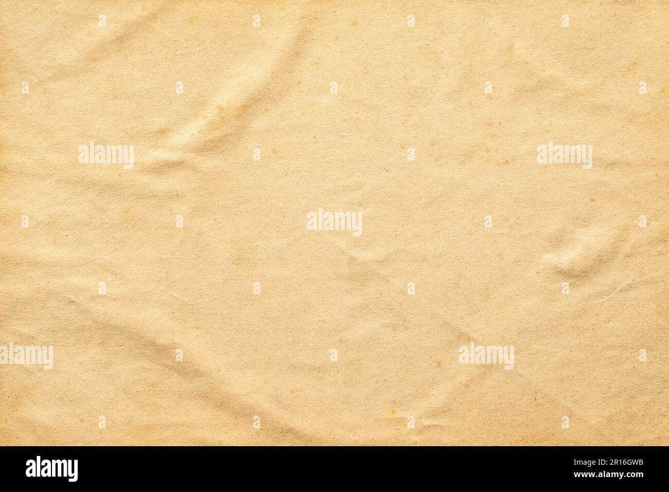 arrière-plan en papier ancien, texture de page recouverte de taches et de jaunissement de la vieillesse Banque D'Images