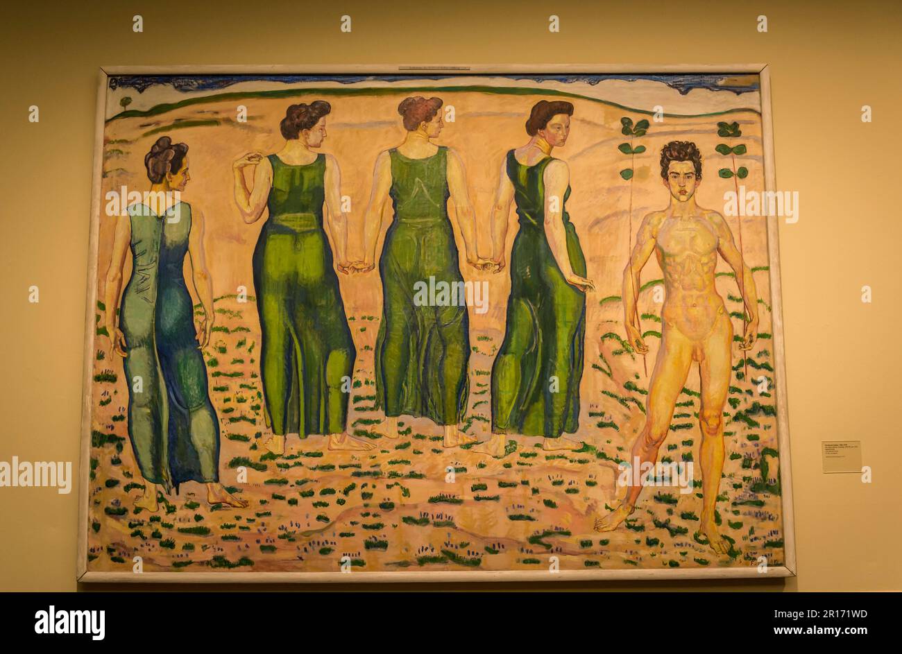 Peinture symboliste Ferdinand Hodler, Kunsthaus, Musée d'Art, ancien bâtiment, Zurich, Suisse Banque D'Images