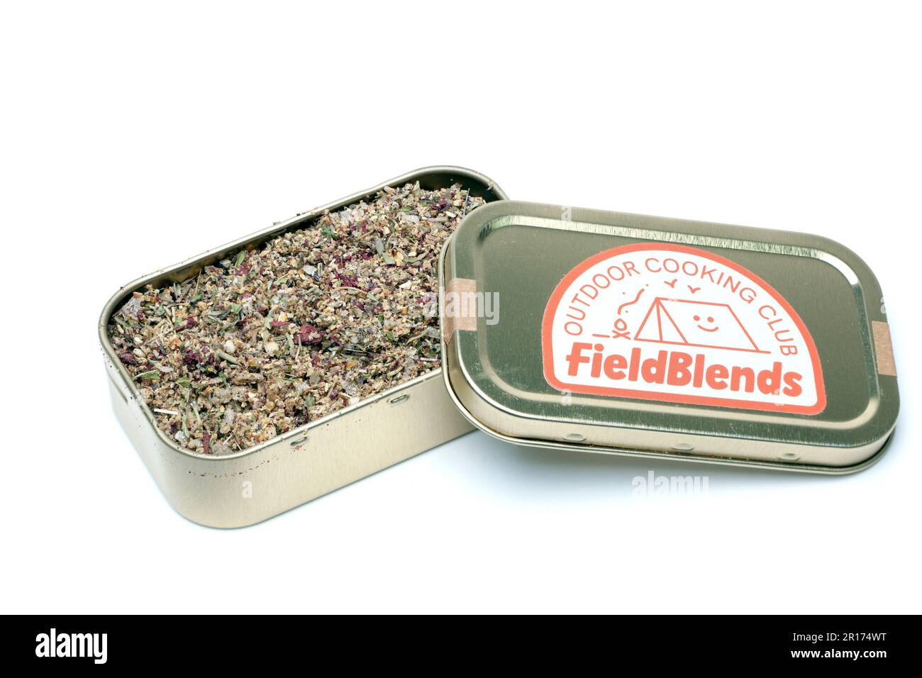 Fieldmixes Outdoor Cooking club mixé à la main CITRON, SUMAC et HERBE VERTE Banque D'Images