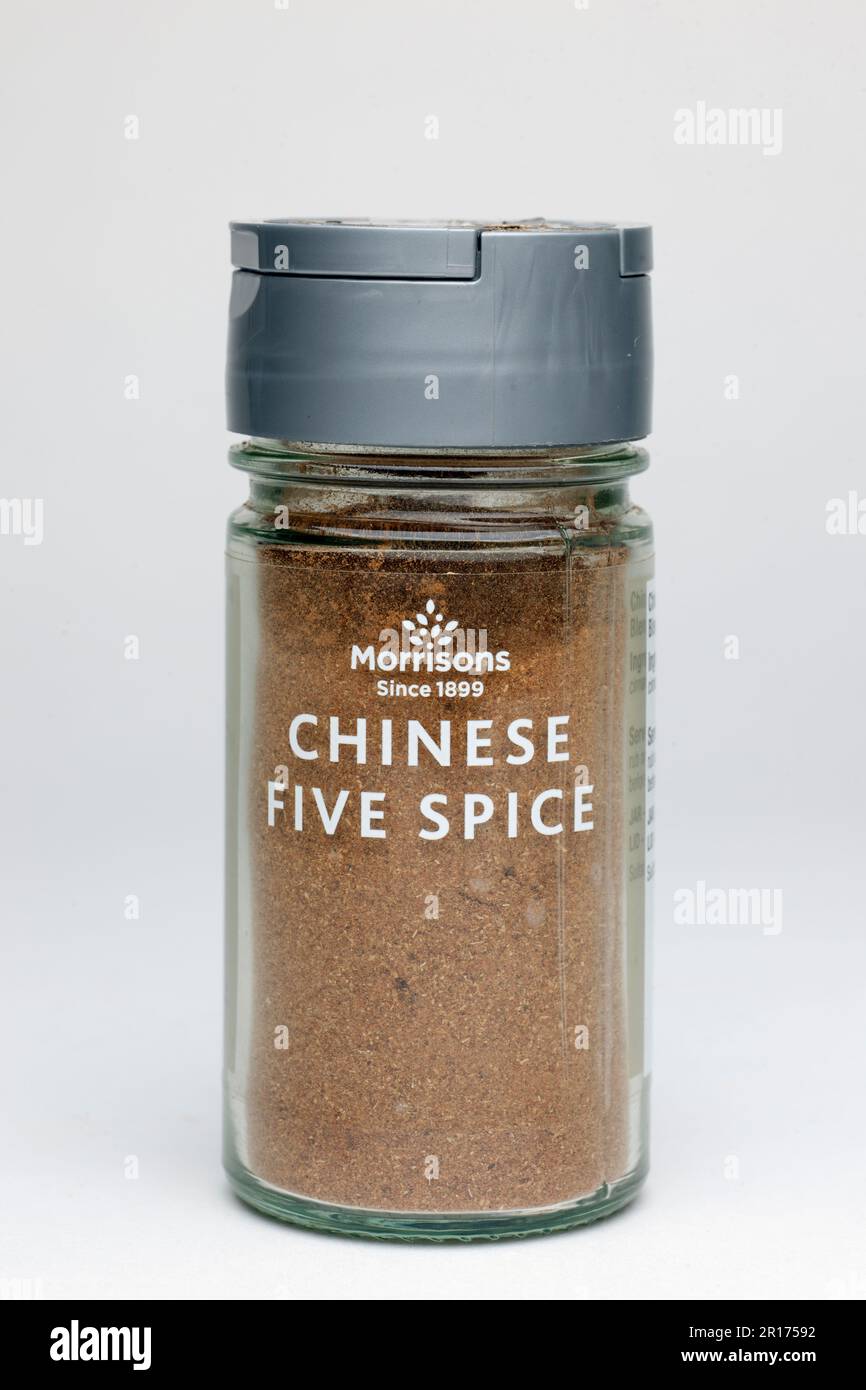 Pot de Morrisons Chinese Five Spice 34g. Banque D'Images
