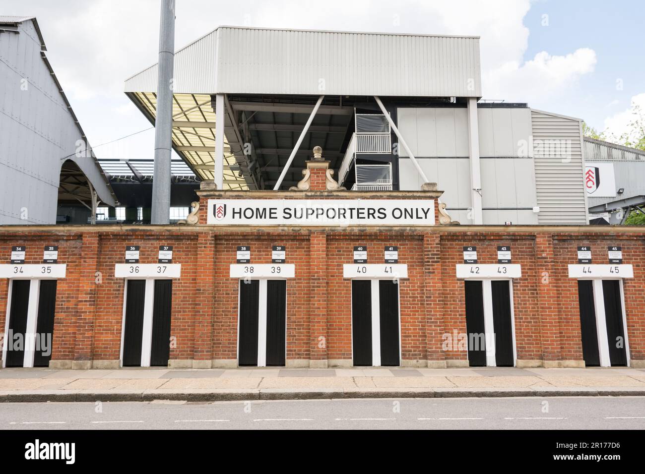 Craven Cottage la maison du club de football de Fulham, Fulham, Stevenage Road, Londres, SW6, Angleterre, Royaume-Uni Banque D'Images