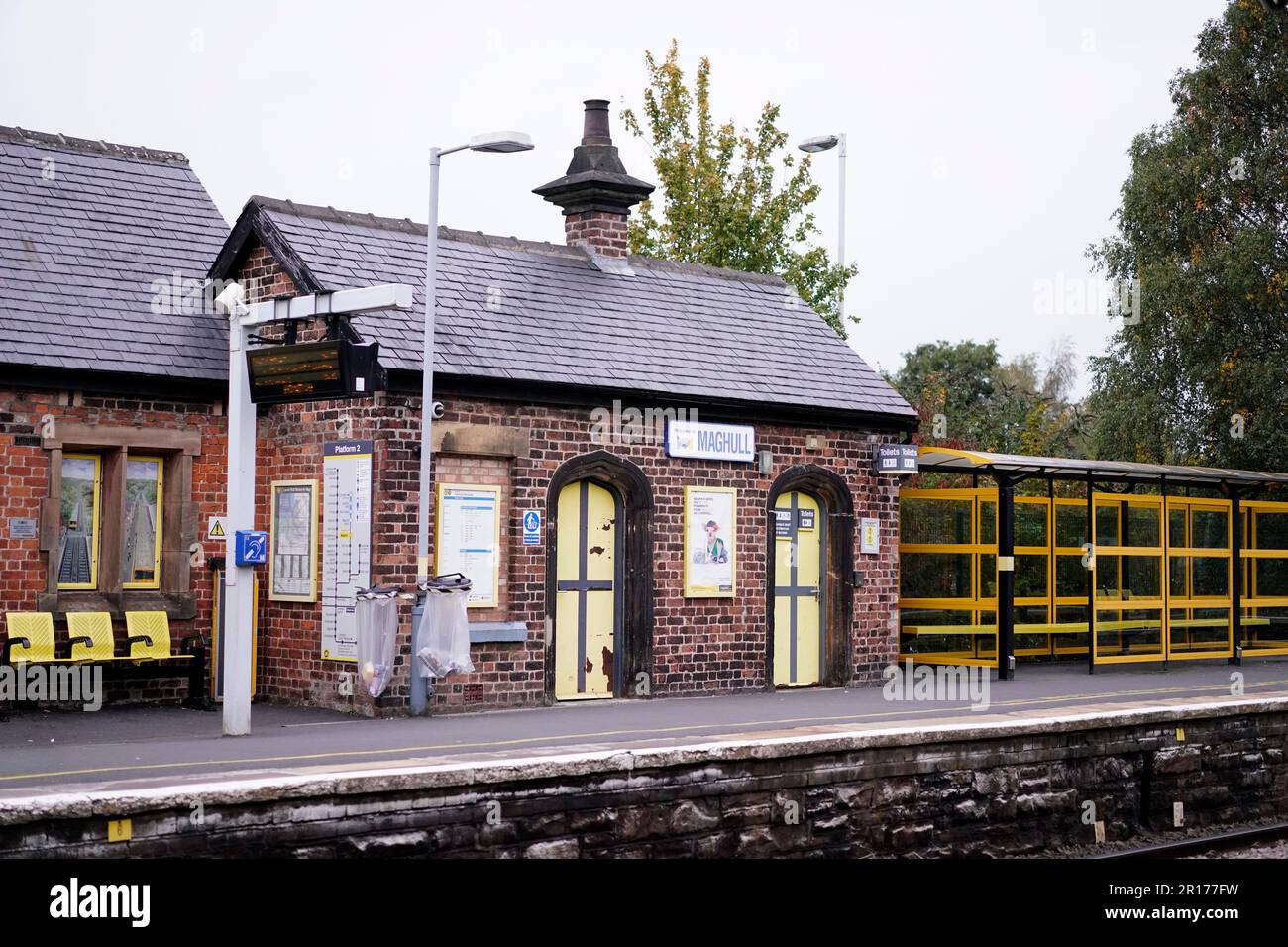 Gare de Maghull Merseyside Banque D'Images
