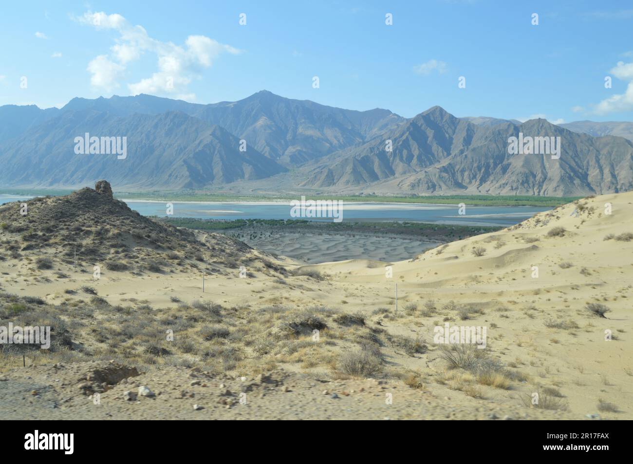République populaire de Chine, Tibet: Vallée de Yarlung Tsangpo/Brahmaputra, près de Tsetang. Banque D'Images
