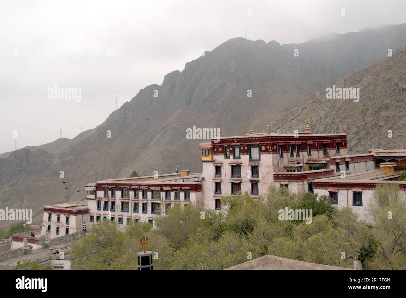 République populaire de Chine, Tibet, Lhassa : Monastère de Drepung, siège du Dalaï Lamas jusqu'au cinquième emménagé au Palais de Potala en 1649, et une fois à la maison Banque D'Images
