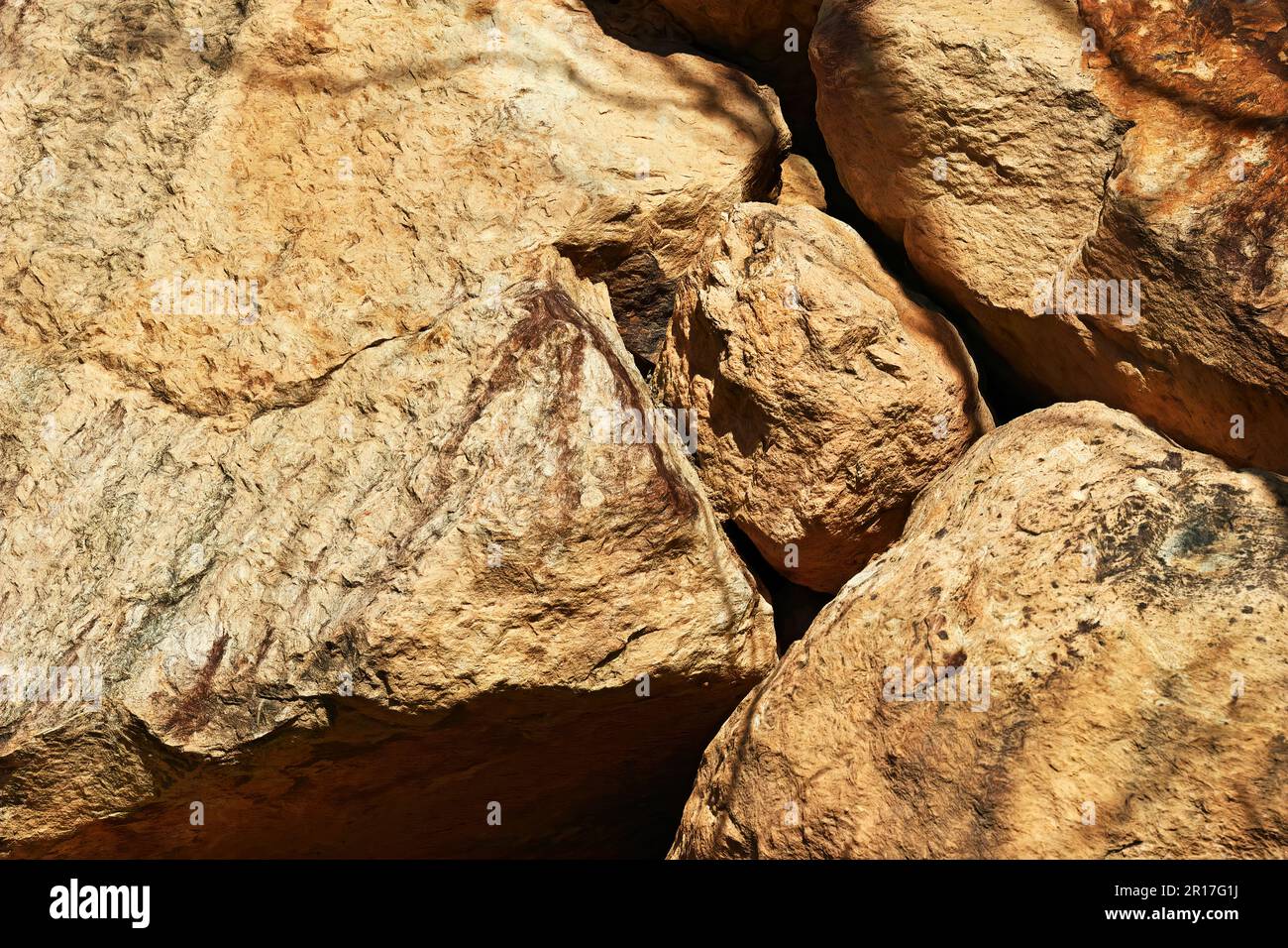 Imagerie artistique de natures beauté, Rocks empilés pour créer une texture intéressante, et les perceptions des humanités. Banque D'Images