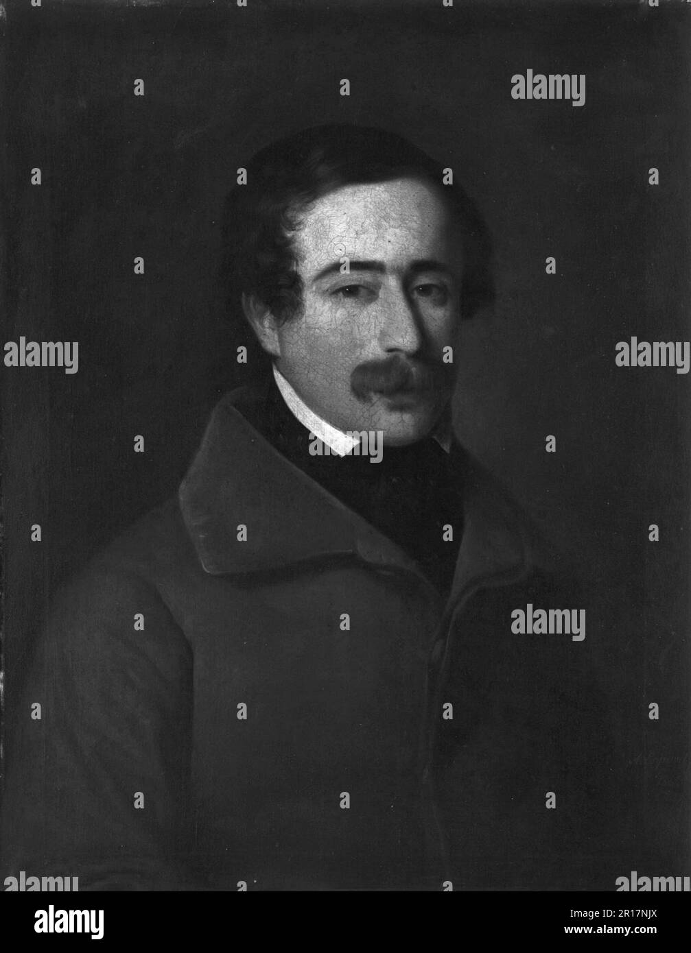 Portrait d'un homme Date: 1843 artiste: Antonio Maria Esquivel Espagnol, 1806-1857 Banque D'Images