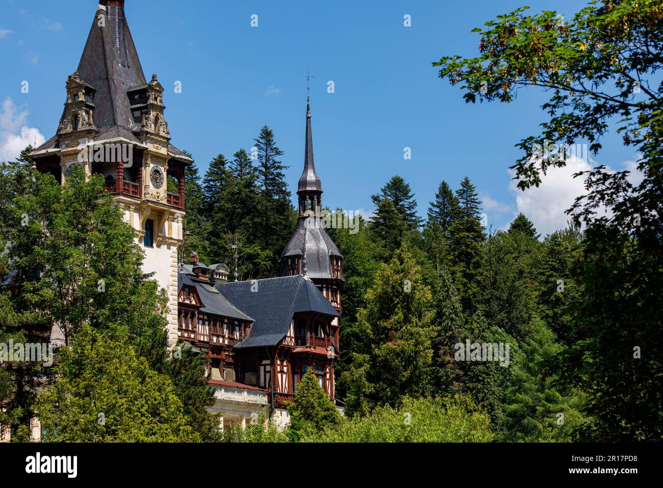 Le château de Peles en Roumanie Banque D'Images