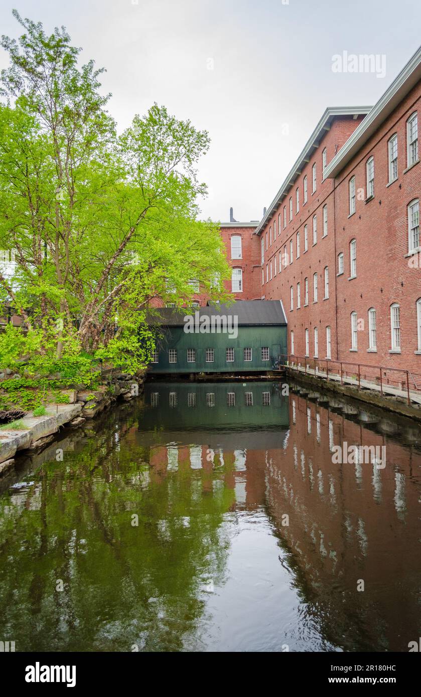 Lowell National Historical Park, parc à Lowell, Massachusetts Banque D'Images