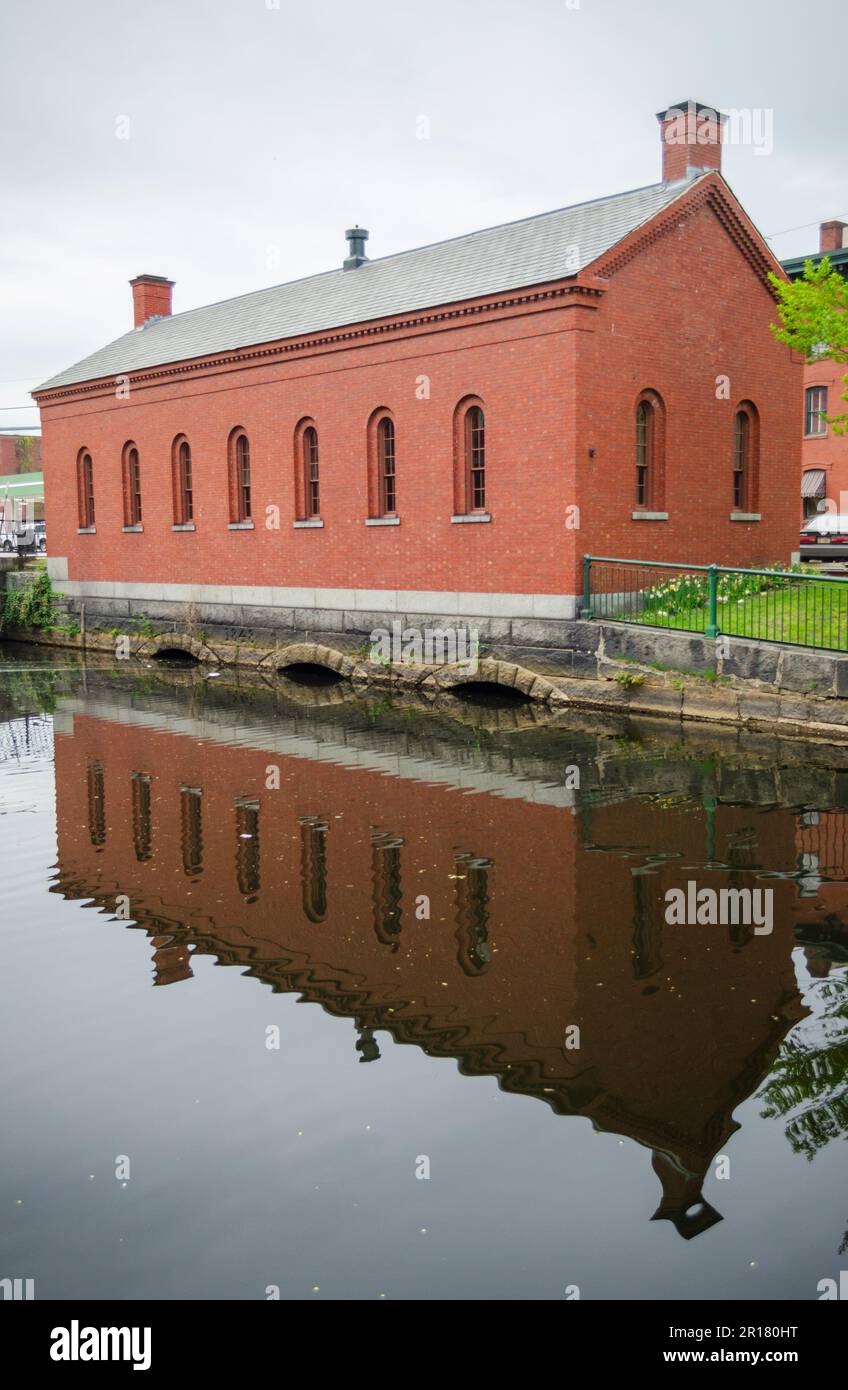 Lowell National Historical Park, parc à Lowell, Massachusetts Banque D'Images