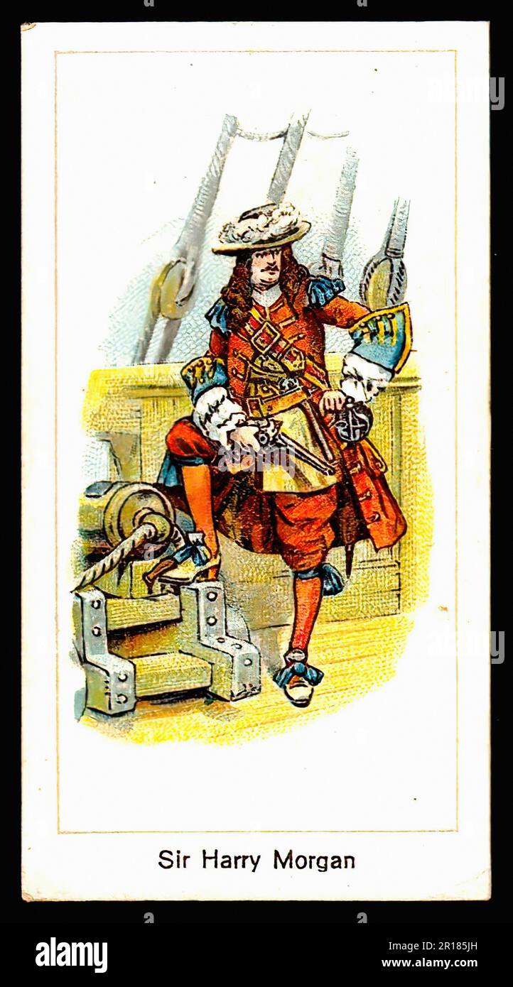 Henry Morgan Pirate - carte à cigarettes vintage Banque D'Images