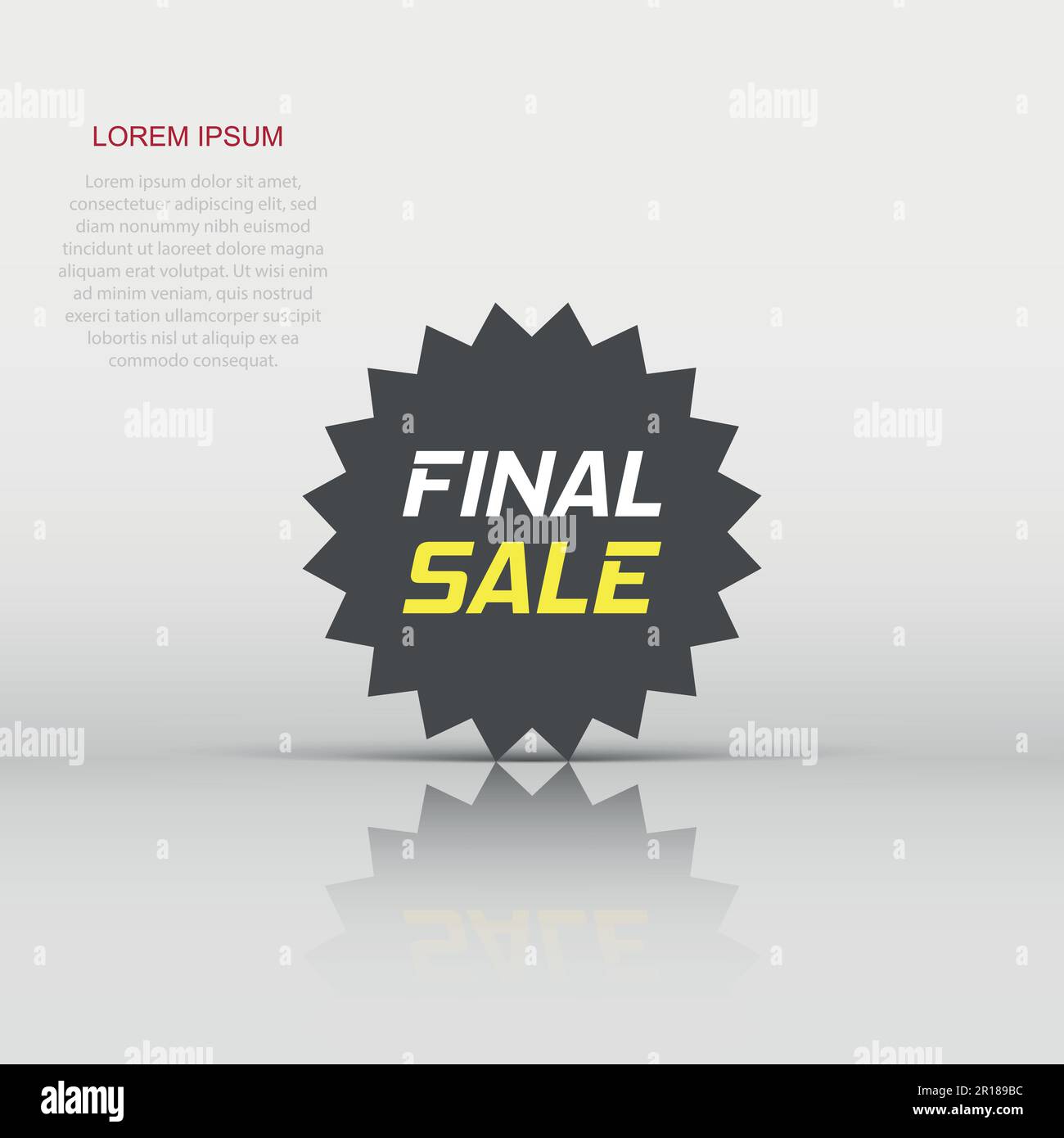 Autocollant d'escompte dans l'icône vecteur télévision style. Vente tag ouvrez une illustration sur fond blanc isolé. Promotion discount vente final concept. Illustration de Vecteur