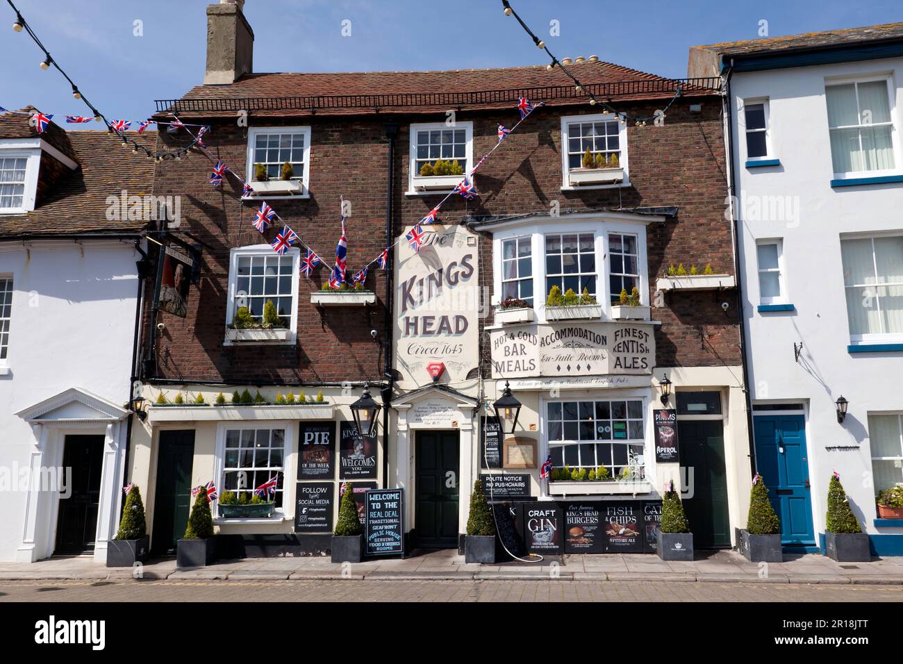 La Maison publique du chef du roi, rue Beech, Deal, Kent Banque D'Images