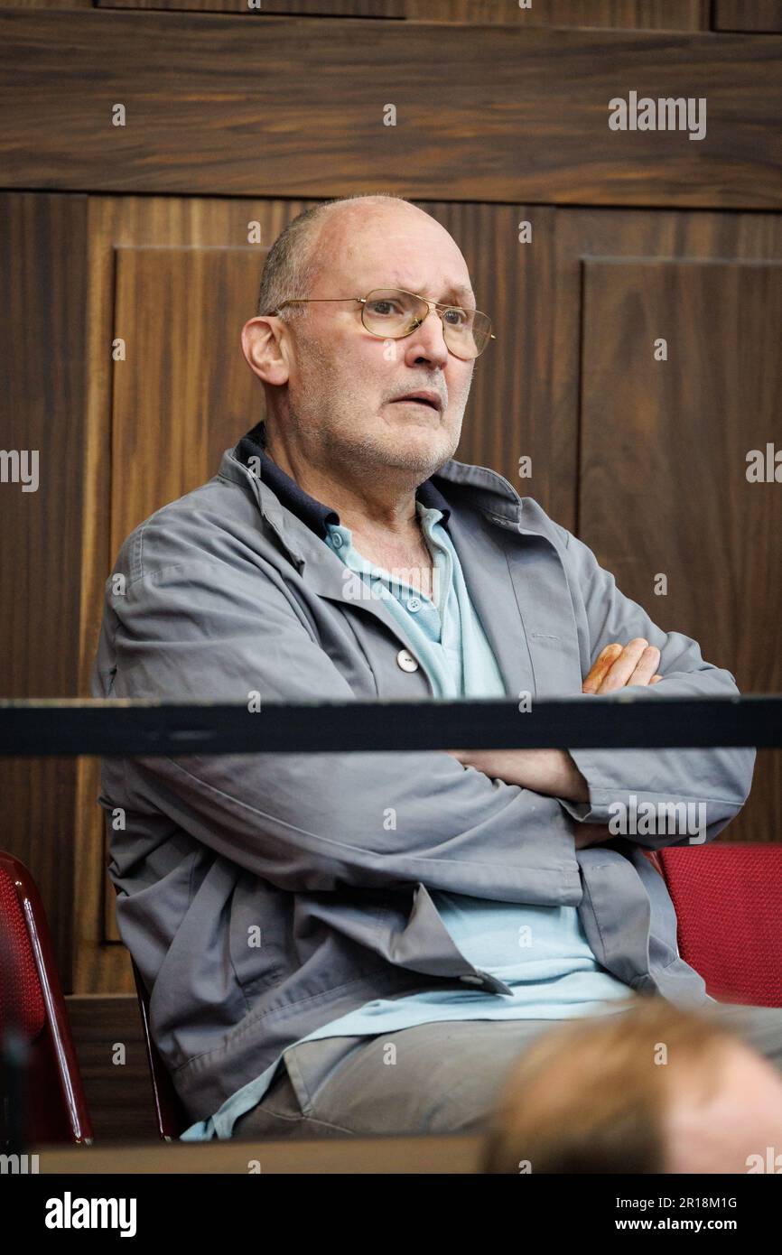 Brugge, Belgique. 05th mai 2023. L'accusé Tom Debaillie photographié lors de la première session de son procès devant la Cour d'assises de Flandre Occidentale, à Bruges, le vendredi 05 mai 2023. Debaillie de Courtrai est accusé du meurtre de son père Frans Debaillie (90) en avril 2020 à Courtrai. BELGA PHOTO KURT DESPLENTER crédit: Belga News Agency/Alay Live News Banque D'Images