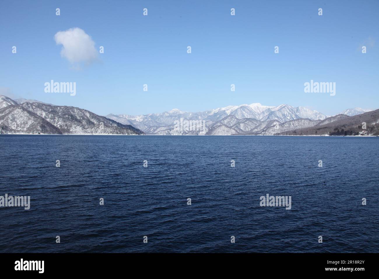 Lac Chuzenji en hiver Banque D'Images