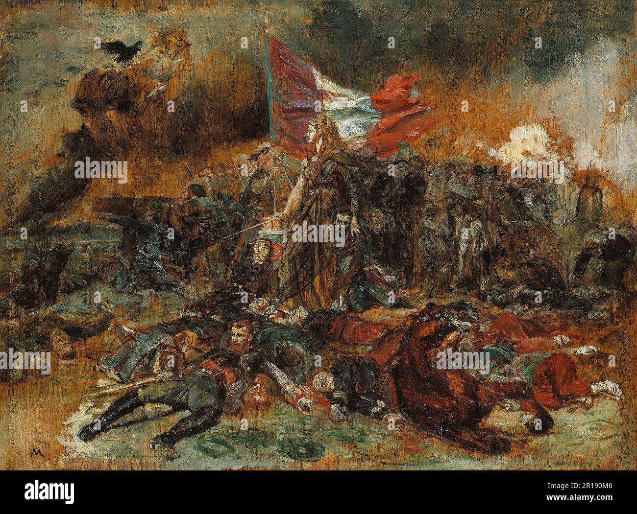 La Défense de Paris Date: 1870/71 artiste: Jean Louis Ernest Meissonier Français, 1815-1891 Banque D'Images