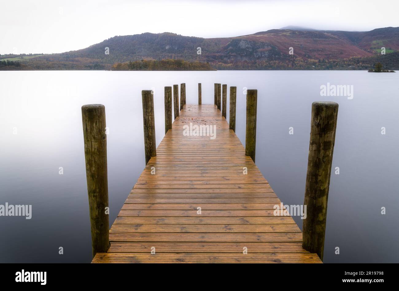 Hawes End Jetty, Derwentwater, Lake District National Park, Cumbria, Angleterre Banque D'Images