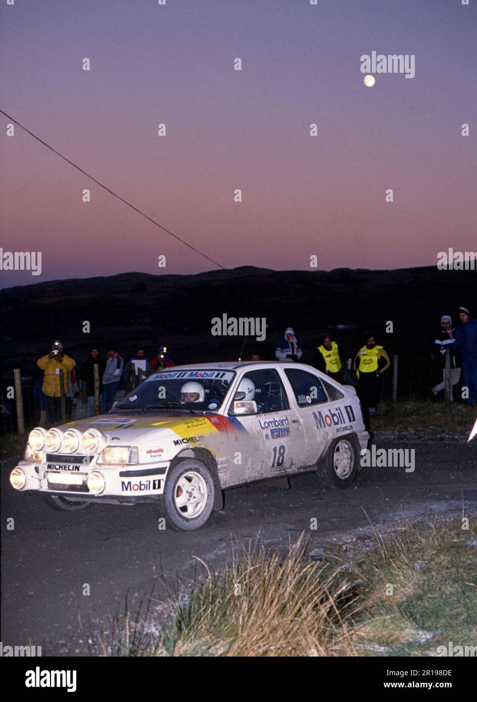 Vauxhall Astra GTE, M. Wilson, 1988 RAC Rally Banque D'Images