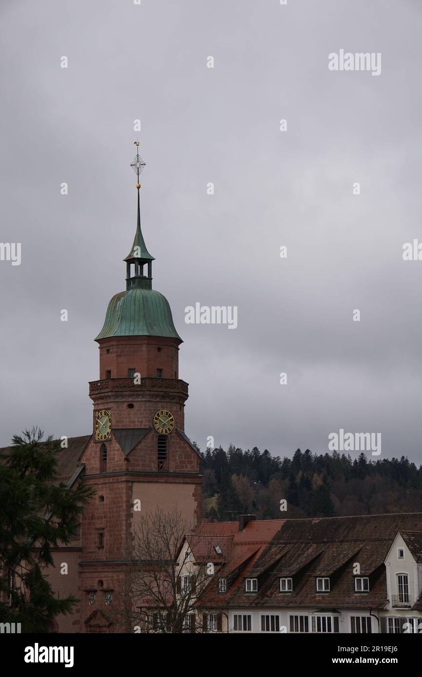 Photos des bâtiments de Freudenstadt près de la forêt noire Banque D'Images