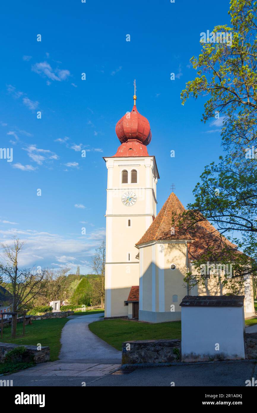 Puch BEI Weiz: village d'église Puch BEI Weiz à Steirisches Thermenland - Oststeiermark, Steiermark, Styrie, Autriche Banque D'Images