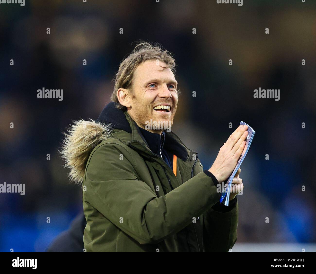 L'ancien joueur britannique de Peterborough Craig Mackail-Smith est présenté à la foule avant le match des éliminatoires de la Sky Bet League 1 Peterborough vs Sheffield mercredi au Weston Homes Stadium, Peterborough, Royaume-Uni, 12th mai 2023 (photo de Nick Browning/News Images) Banque D'Images