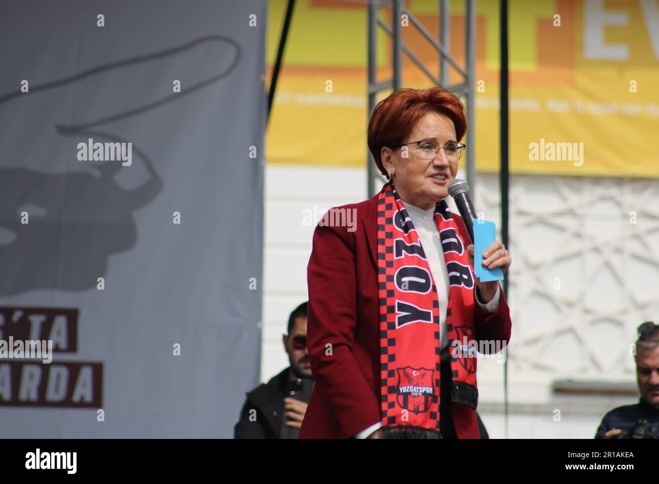 Iyi Party Yozgat Rally. 2023 élections en Turquie. Mansur Yavaş et Meral Akşener Election Studies. Banque D'Images