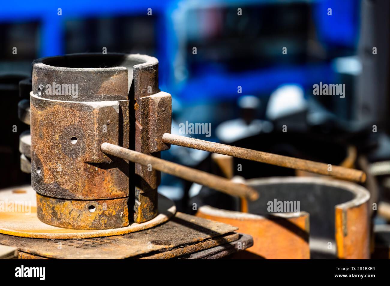 Ancien formulaire pour les souffleuses à vitres Banque D'Images