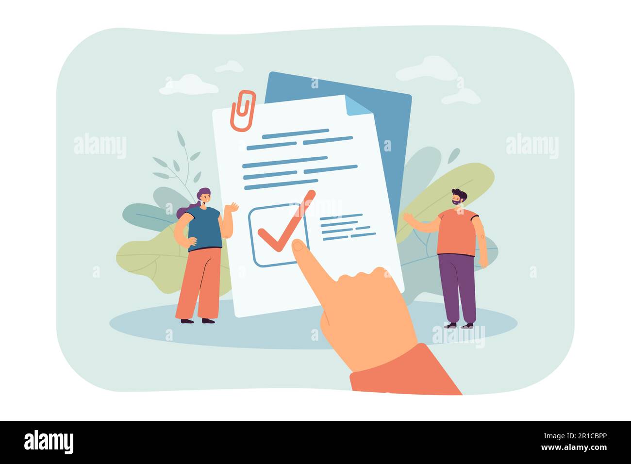 Minuscules personnes qui lisent les principes de la loi Illustration de Vecteur