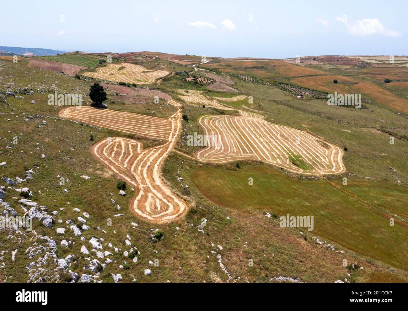 La ferme près de Fasli a abandonné le village chypriote turc sur la péninsule d'Akamas, en République de Chypre. Banque D'Images