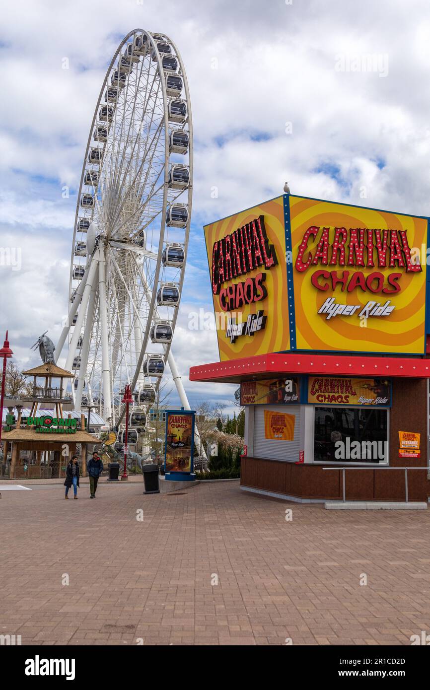 Niagara Sky Wheel Clifton Hill Niagara Falls Canada Niagara Falls, Ontario Canada, attraction touristique, attractions touristiques, quartier Clifton Hill, Banque D'Images