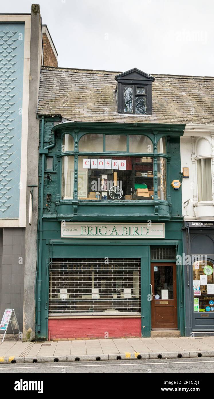 Eric A. Bird jewelers rue St Mary's Lincoln City a fermé ses portes en 2023 Banque D'Images