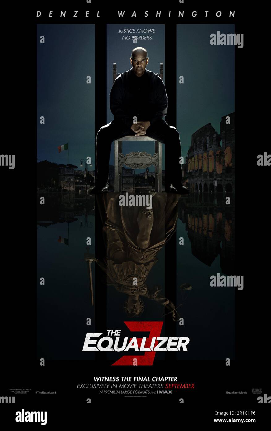 L'affiche du film Equalizer 3, Denzel Washington Photo Stock Alamy