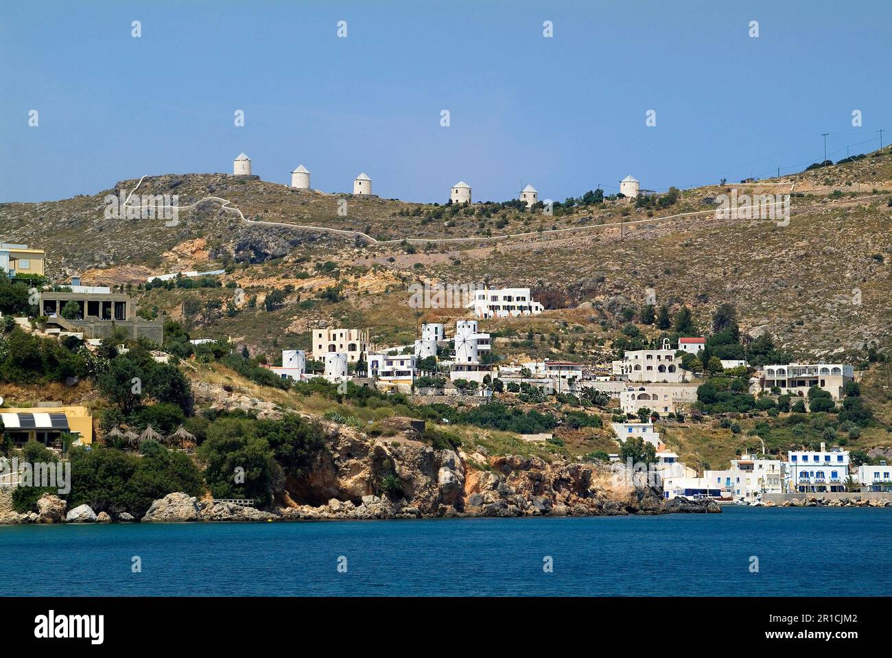 Grèce, village de pêcheurs de Panteli sur l'île de Leros Banque D'Images