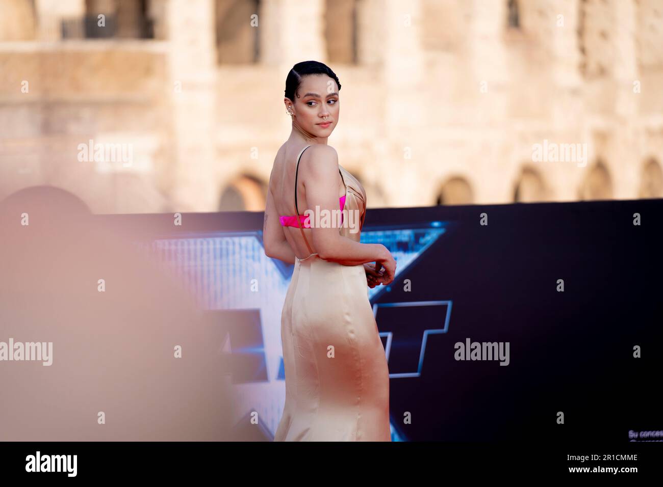 Rome, Italie, 12th mai 2023, Nathalie Emmanuel assiste à la première de Fast X (Credits photo: Giovanna Onofri) Banque D'Images