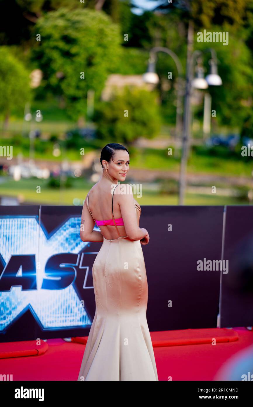 Rome, Italie, 12th mai 2023, Nathalie Emmanuel assiste à la première de Fast X (Credits photo: Giovanna Onofri) Banque D'Images