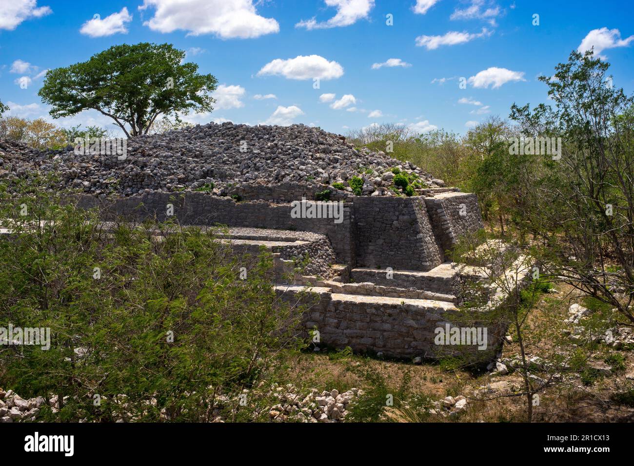 Dzibilchaltún site archéologique maya près de Mérida, Yucatán, Mexique Banque D'Images