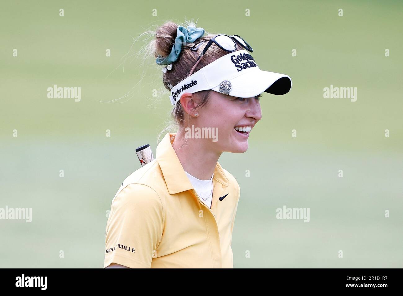 CLIFTON, NJ - MAY 12: Nelly Korda of the United States on the 18th fairway during the second round of the LPGA Cognizant Founders Cup at Upper Montclair Country Club on May 12, 2023 in Clifton, New Jersey. (Photo by Rich Graessle/Icon Sportswire) (Icon Sportswire via AP Images) Banque D'Images