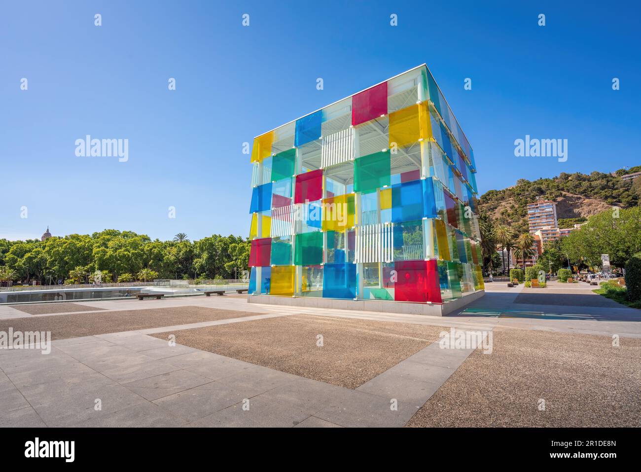 Centre Pompidou Malaga - Malaga, Andalousie, Espagne Banque D'Images