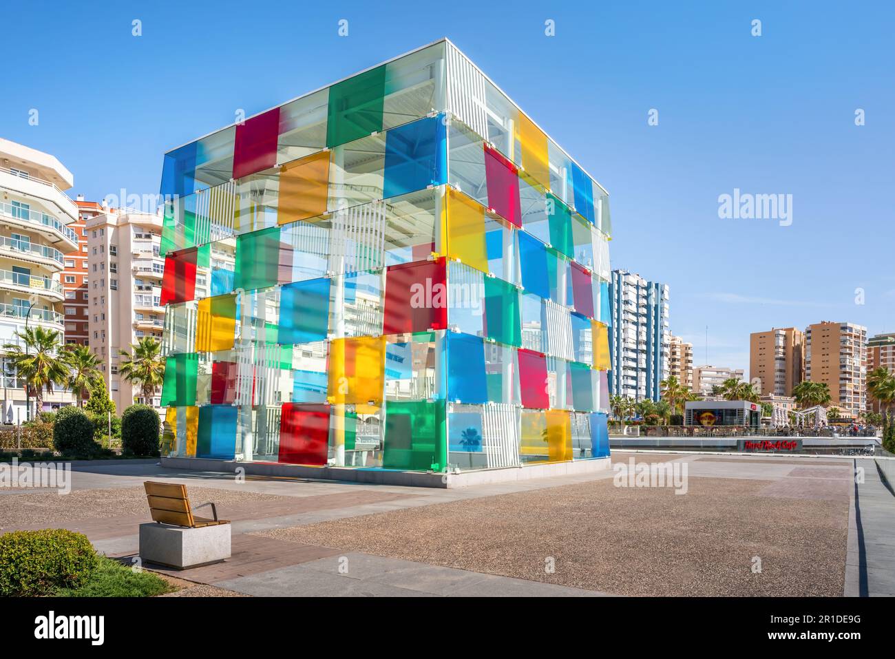 Centre Pompidou Malaga - Malaga, Andalousie, Espagne Banque D'Images