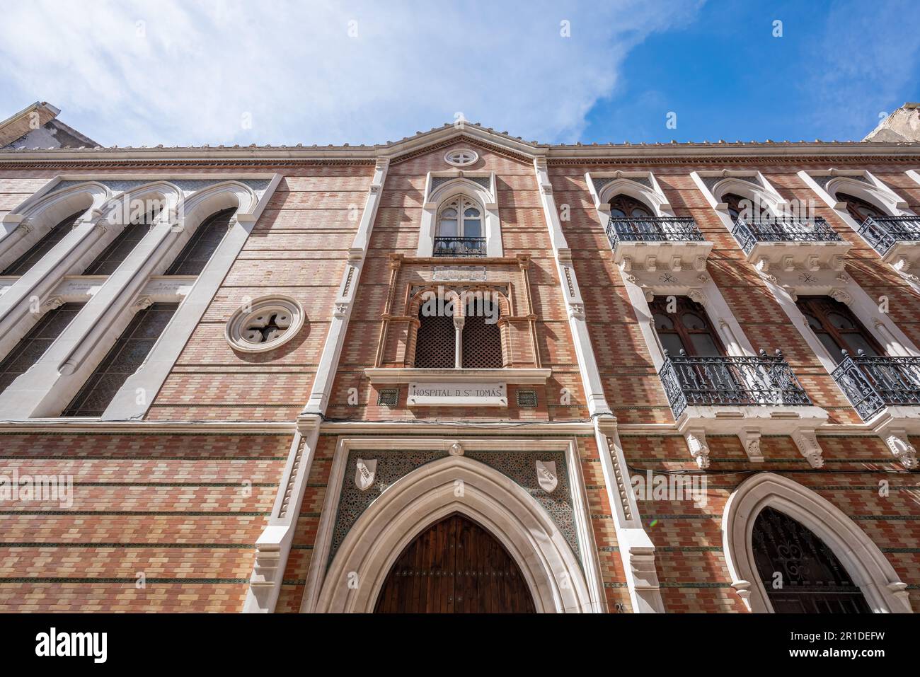 Ancien hôpital Saint Thomas (Hôpital de Santo Tomas) - Malaga, Andalousie, Espagne Banque D'Images