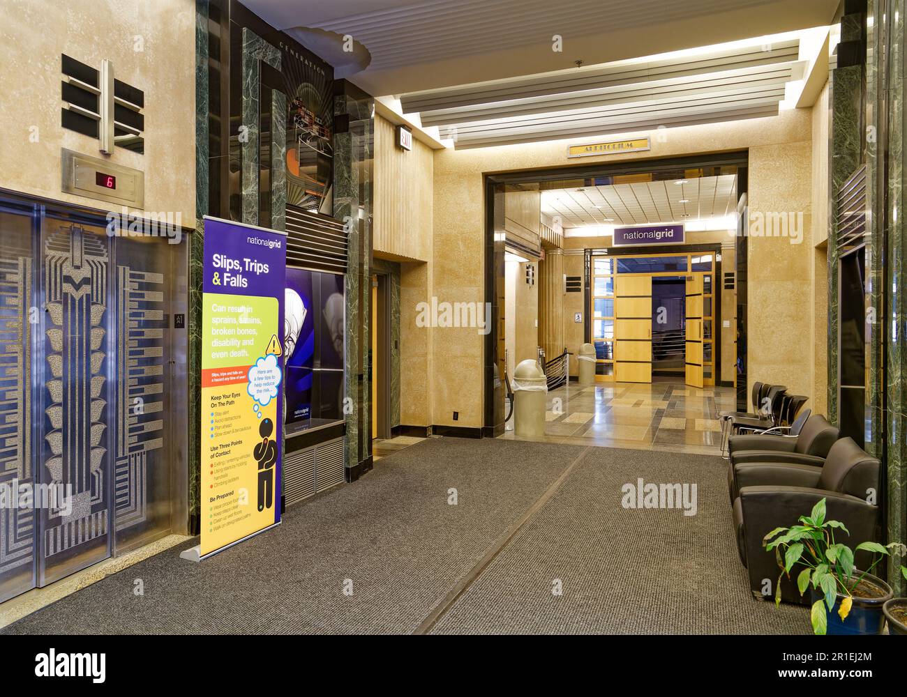 Hall, Niagara Mohawk Building. Banque D'Images