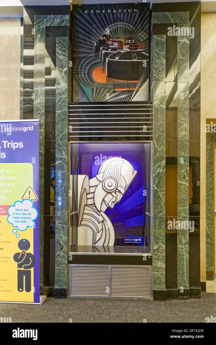 Hall, Niagara Mohawk Building. Banque D'Images