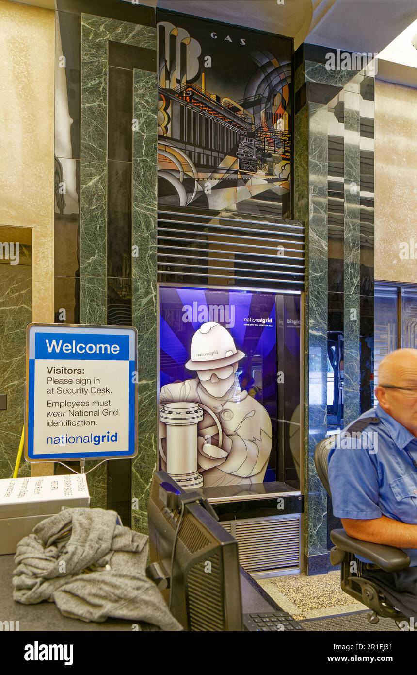 Hall, Niagara Mohawk Building. Banque D'Images