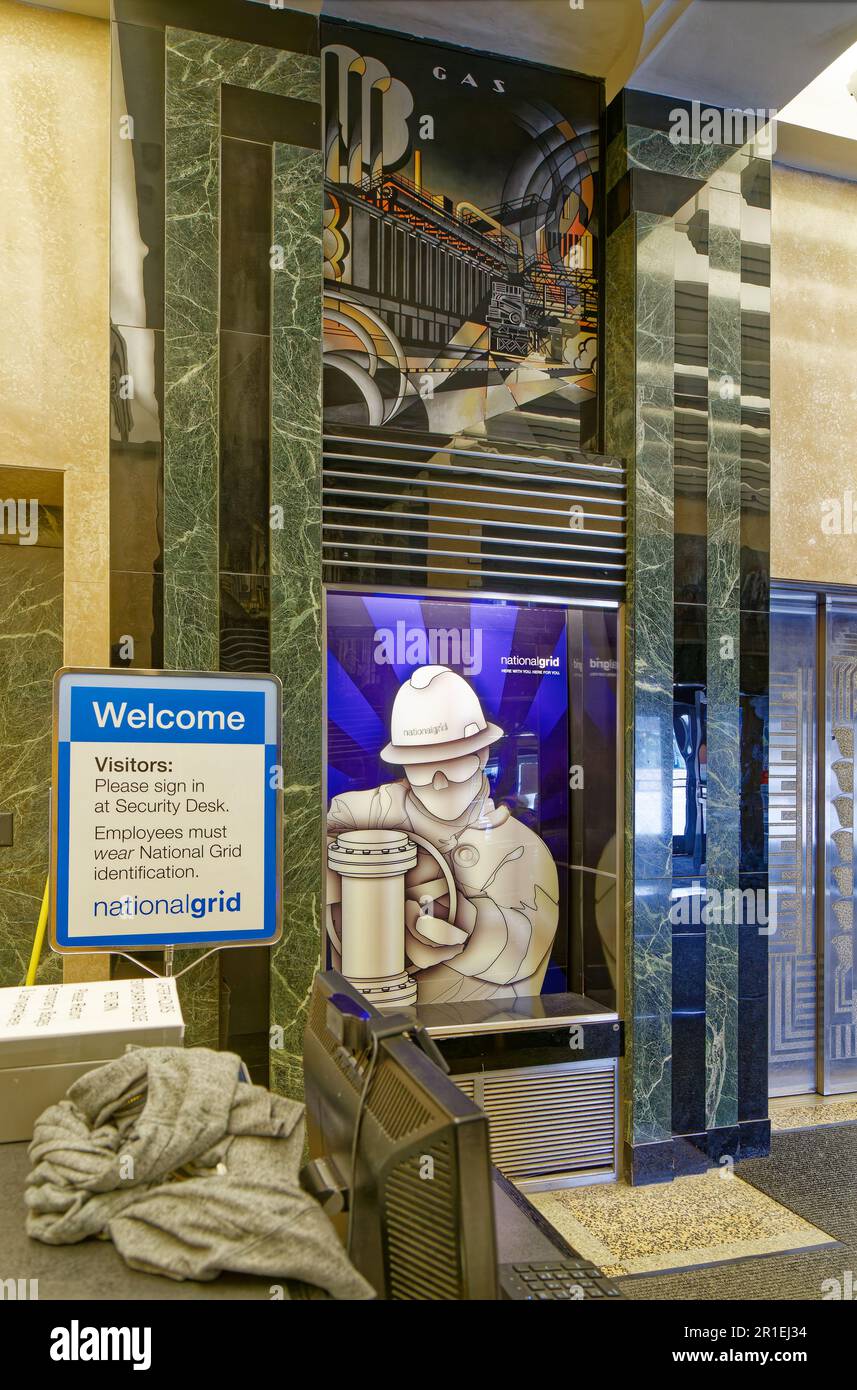 Hall, Niagara Mohawk Building. Banque D'Images