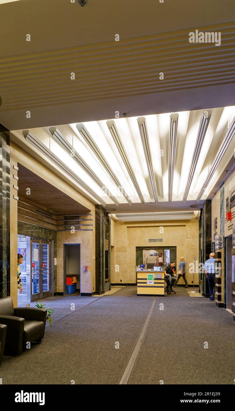 Hall, Niagara Mohawk Building. Banque D'Images