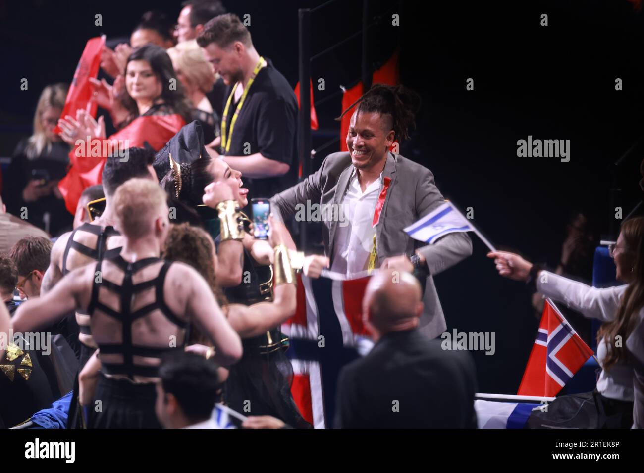 Liverpool, Royaume-Uni. 13th mai 2023. Alessandra, représentant la Norvège, lors des finales Eurovision 2023 à Liverpool Arena, en Angleterre, sur 13 mai 2023. Photo: Sanjin Strukic/PIXSELL crédit: Pixsell/Alay Live News Banque D'Images